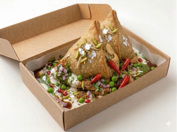 Double Samosa Chat