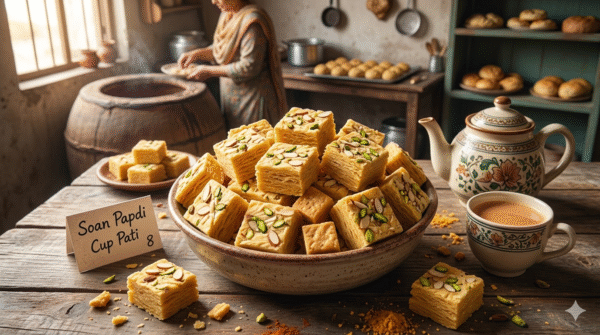 Soan Papdi cup pati