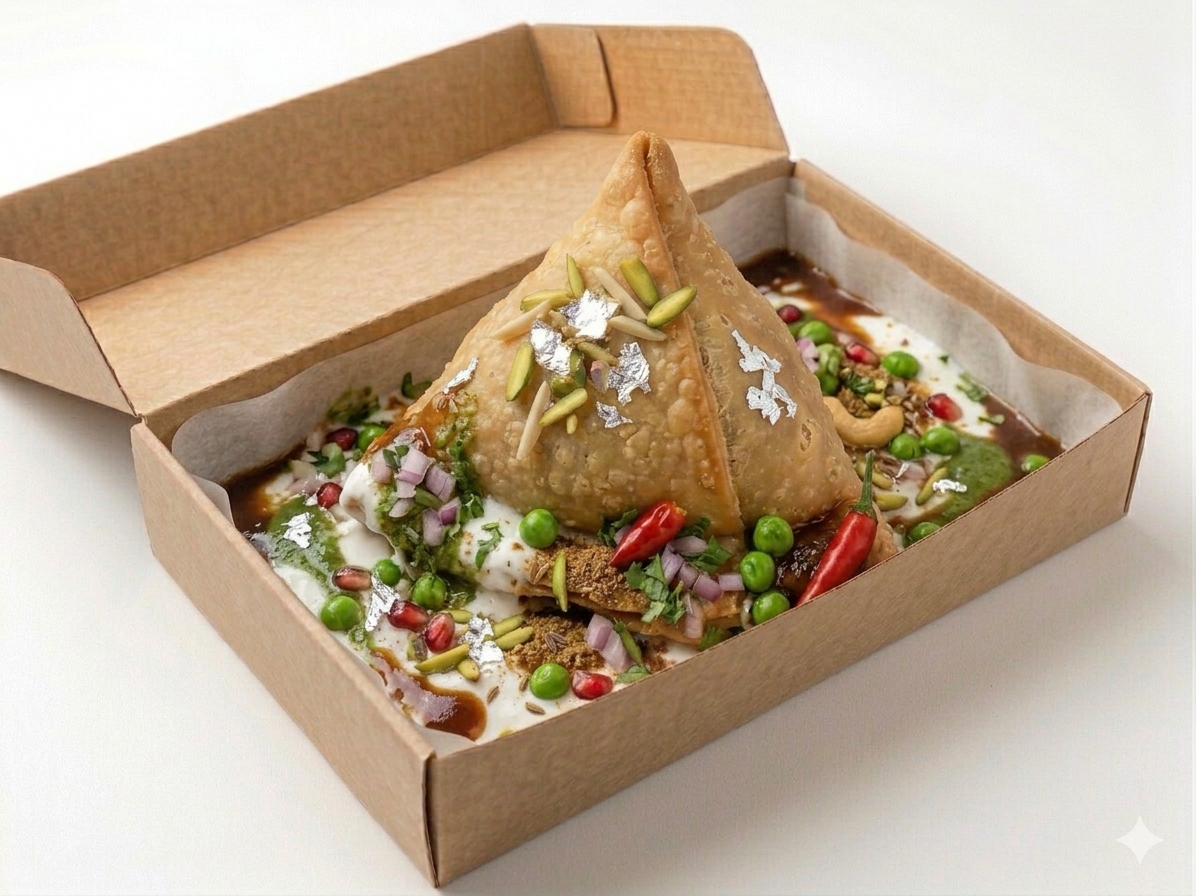 Single Samosa Chat
