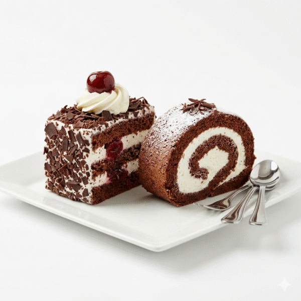 Black Forest Pastry + Swiss Roll